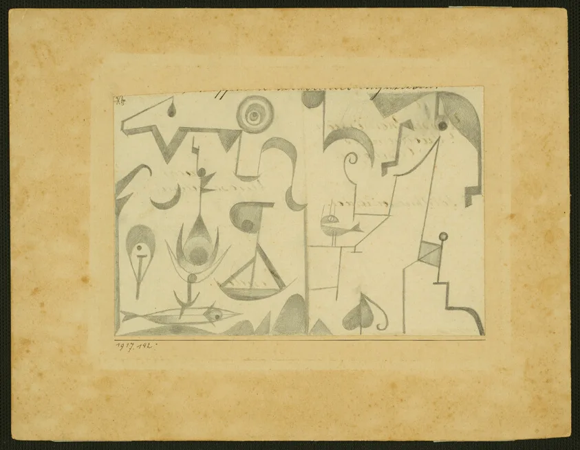 Hieroglyph with Fish and Bird