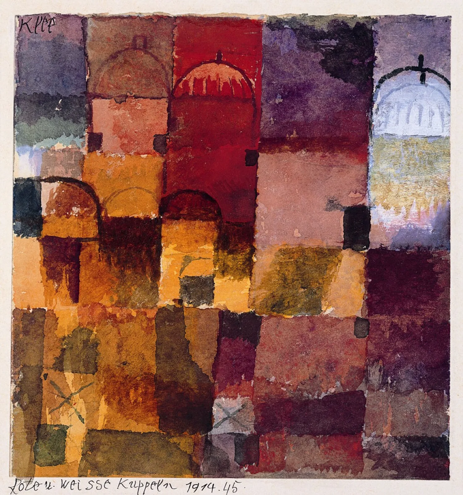 Red and white domes (Rote und weisse Kuppeln)