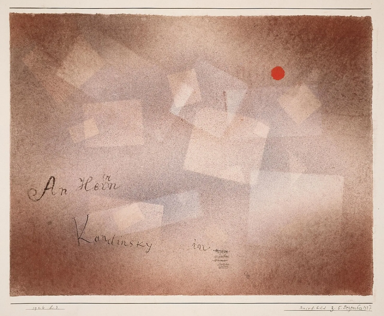 Peinture-lettre pour le 5 décembre