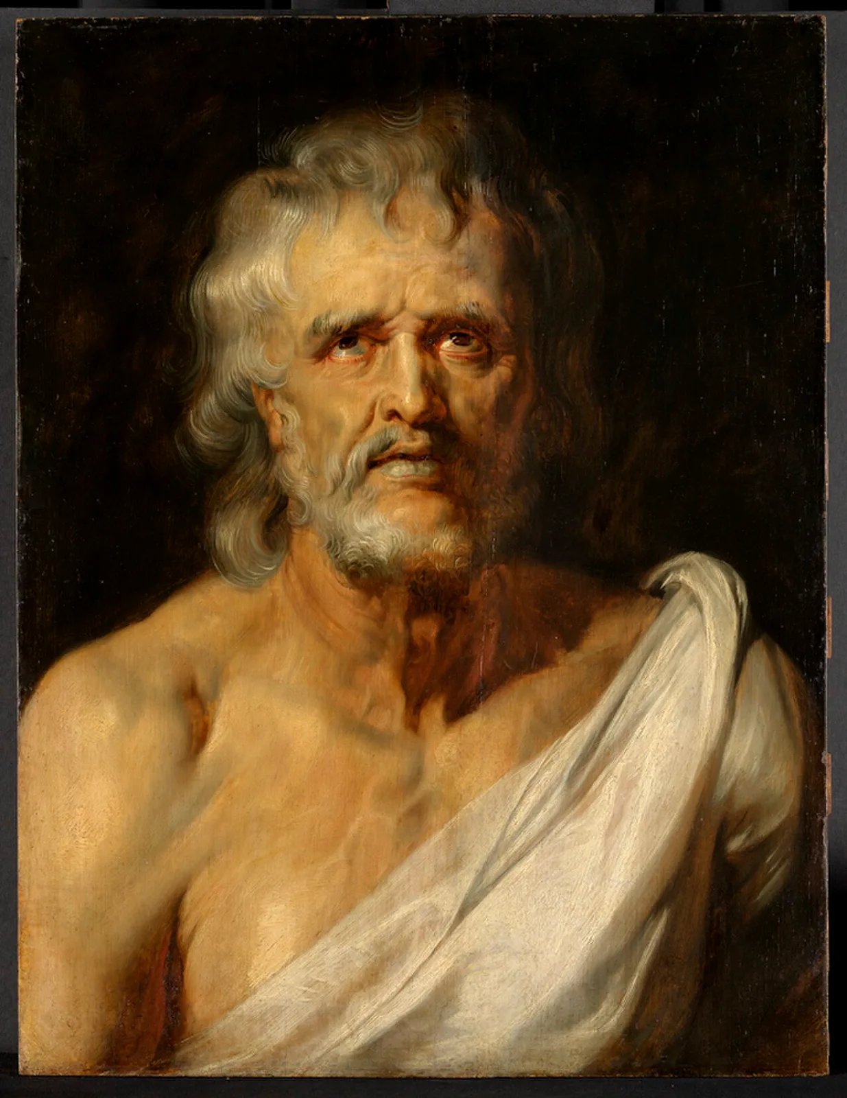 Bust-length portrait of Seneca