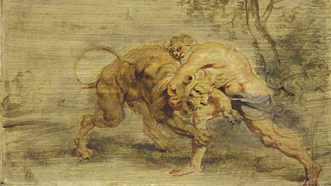 Hercules Strangling the Nemean Lion
