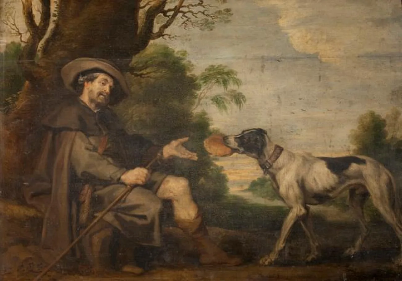 St. Roch fed by a dog (St. Roch altarpiece)