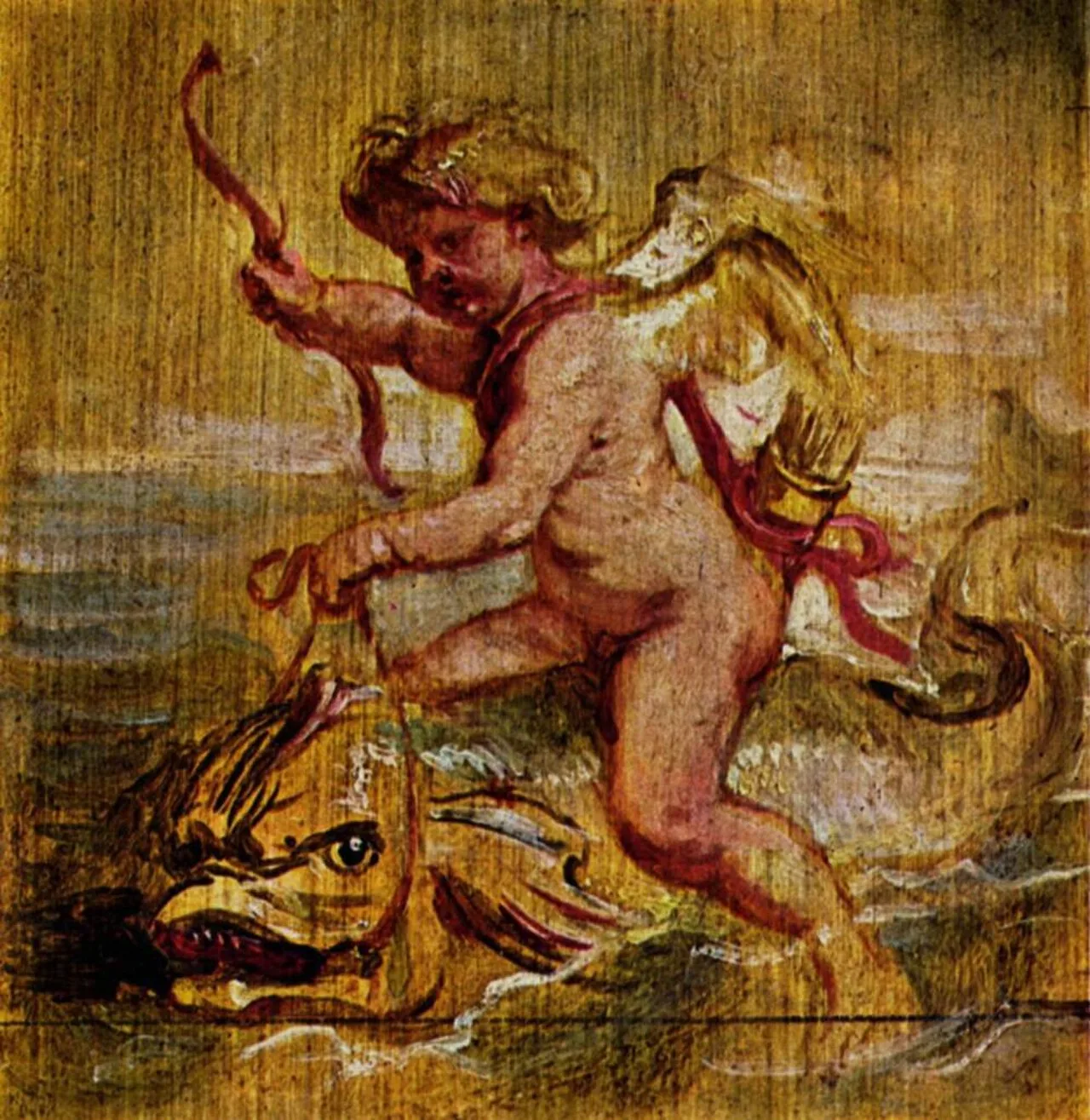 Cupid on a dolphin (No. 1)