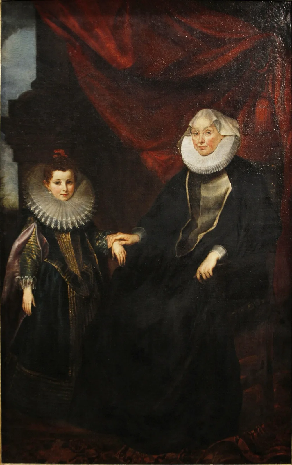 Marchesa Bianca Spinola Imperiale and her granddaughter Maria Giovanna Serra