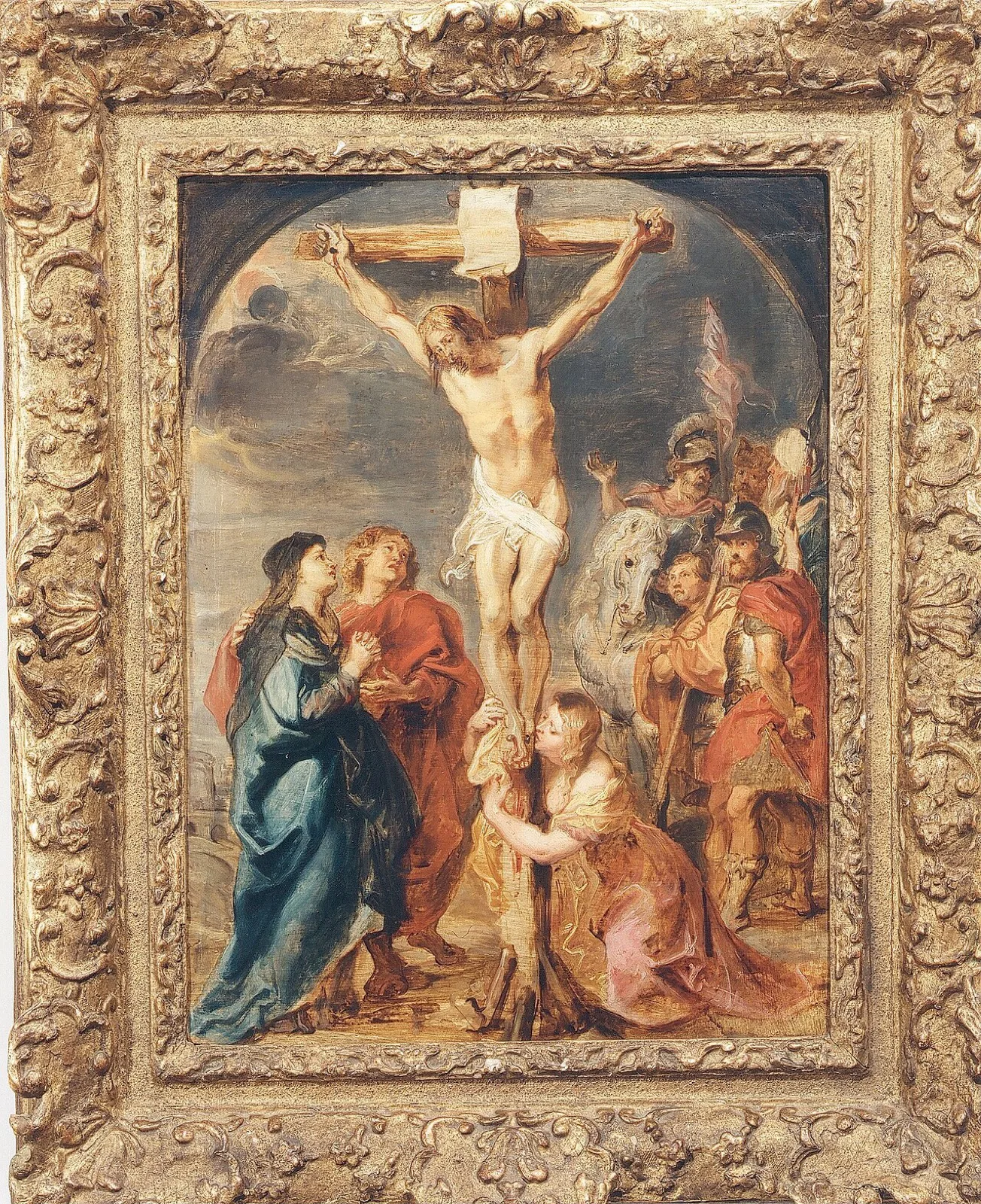 Christ on the Cross with Maria, Mary Magdalene and St John