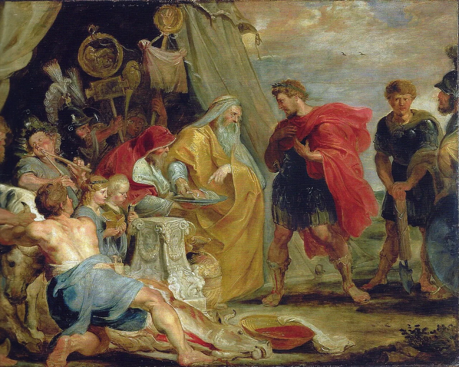 Decius Mus consulting the soothsayer (Livy VIII, 6-9/10)