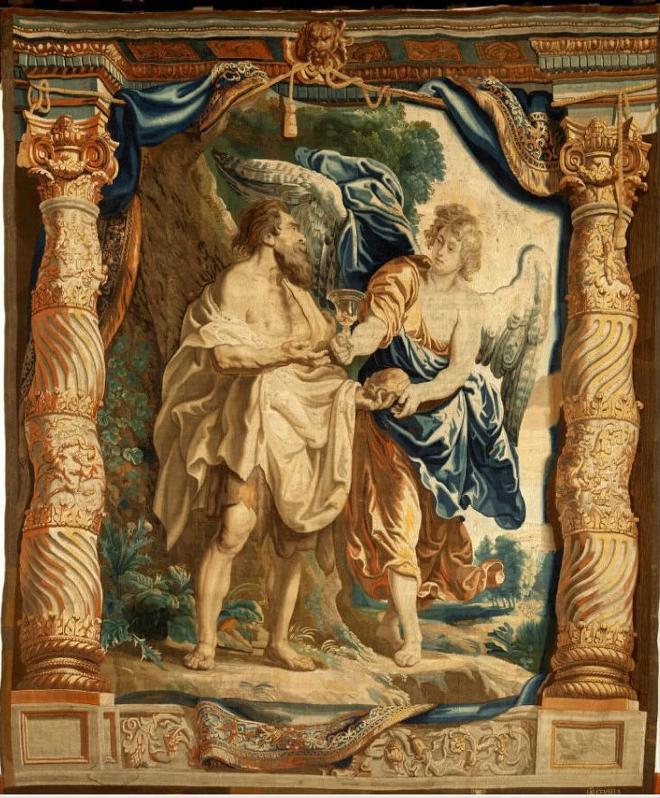 Prophet Elijas and the Angel in the Desert