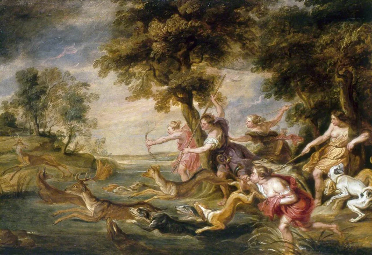 Diana and Her Nymphs Hunting