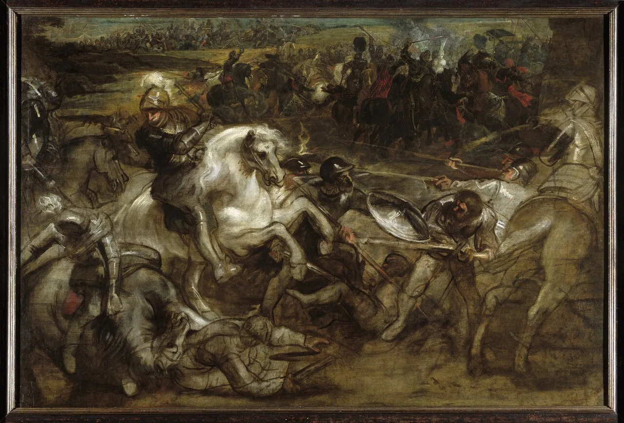 Hendrik IV in de slag bij Ivry