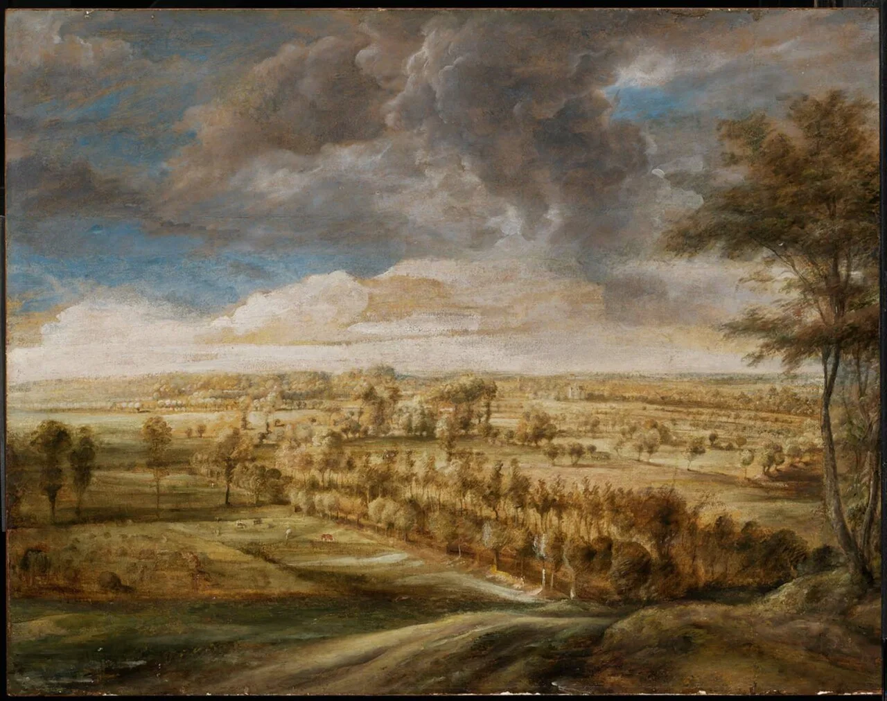 Landscape with an Avenue of Trees
