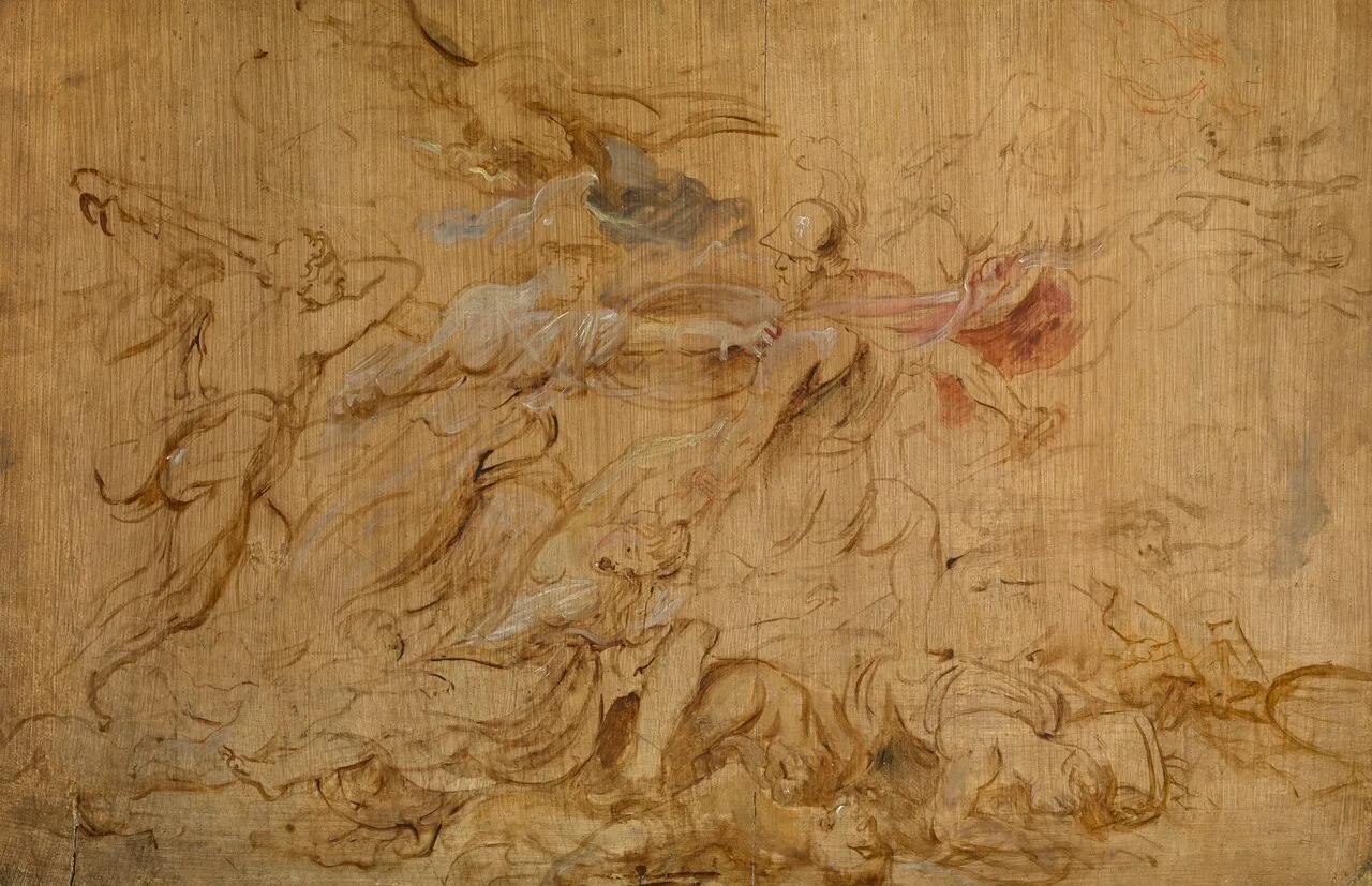 Hercules and Minerva expelling Mars