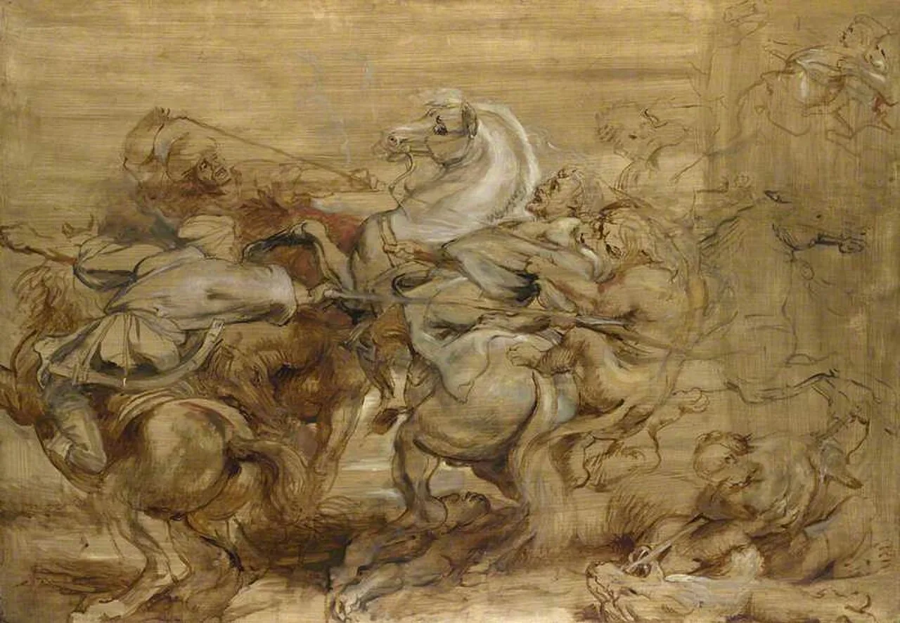 A Lion Hunt (No. 1)
