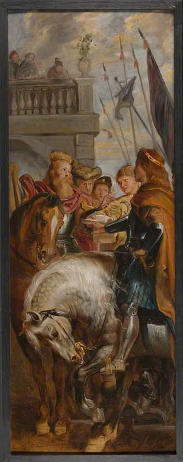 Kings Clothar and Dagobert dispute with a Herald