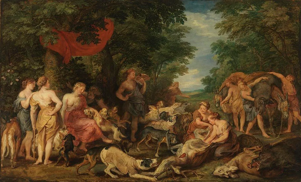 Rast der Diana nach der Jagd (Werkstatt) und Peter Paul Rubens