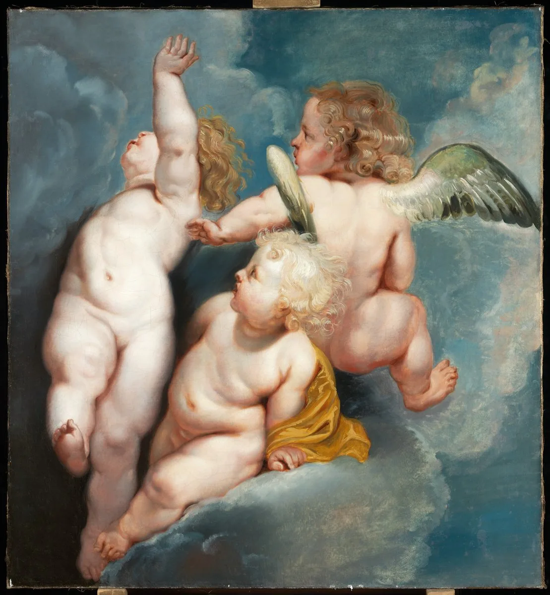 Three Angels Hovering