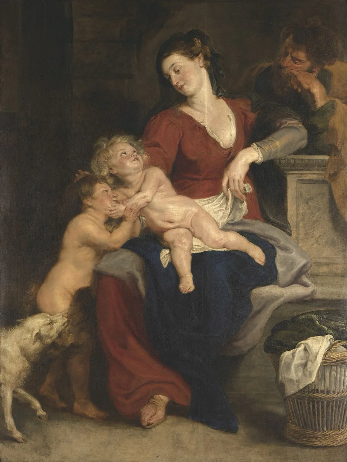 The Holy family with the Basket