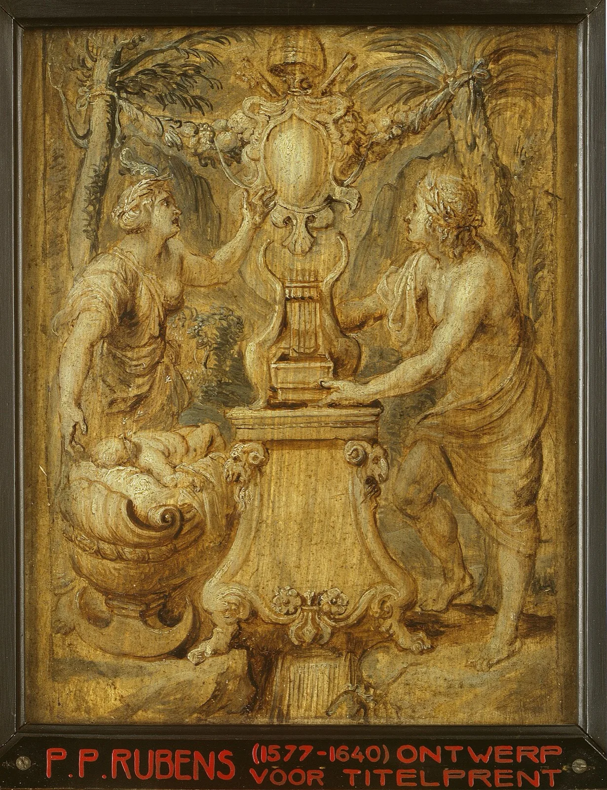 Design of the title page of the book 'Sarbievii Lyricorum libri IV'