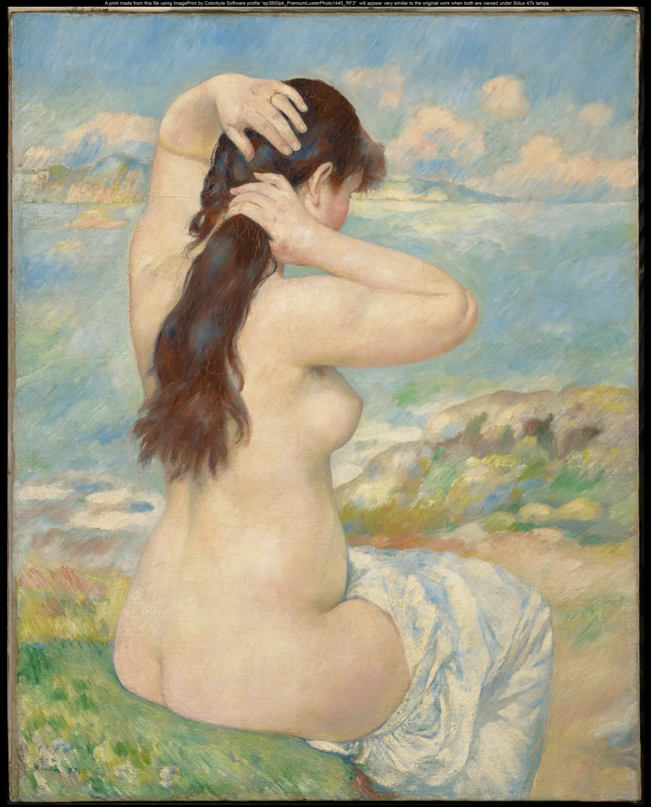 Bather Arranging Her Hair (No. 1)