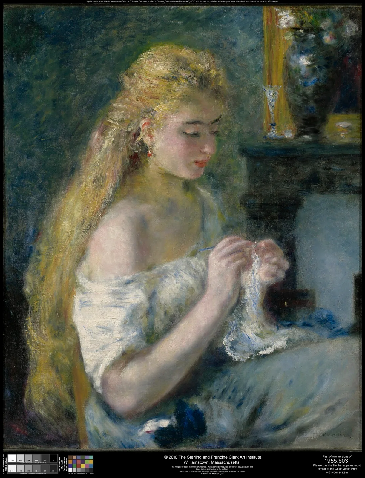 Woman Crocheting