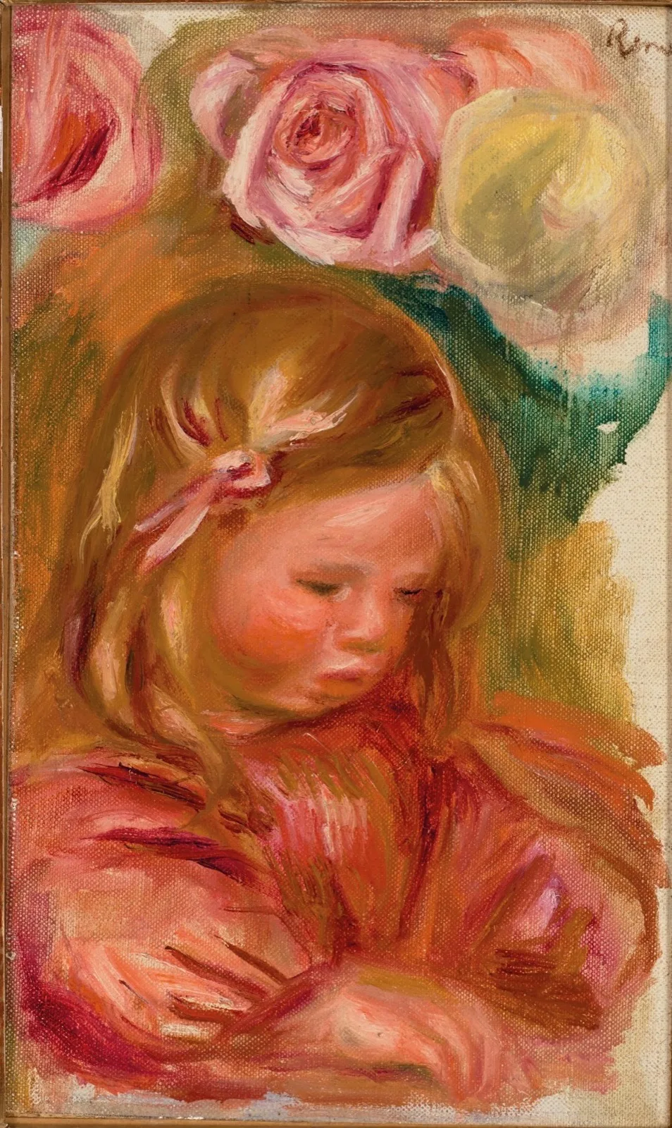 Coco in the roses
