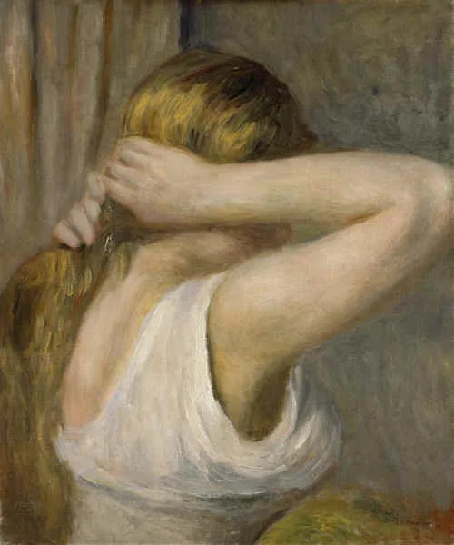 Jeune fille aux bras levés
