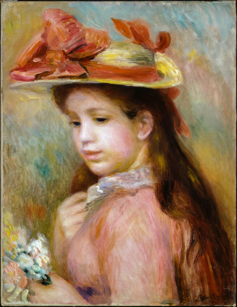Jeune fille au chapeau (No. 1)