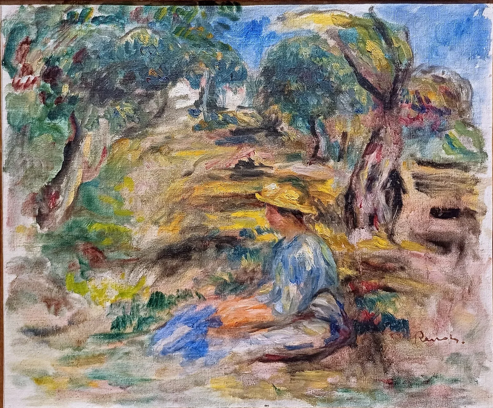 Seated Woman in Blue