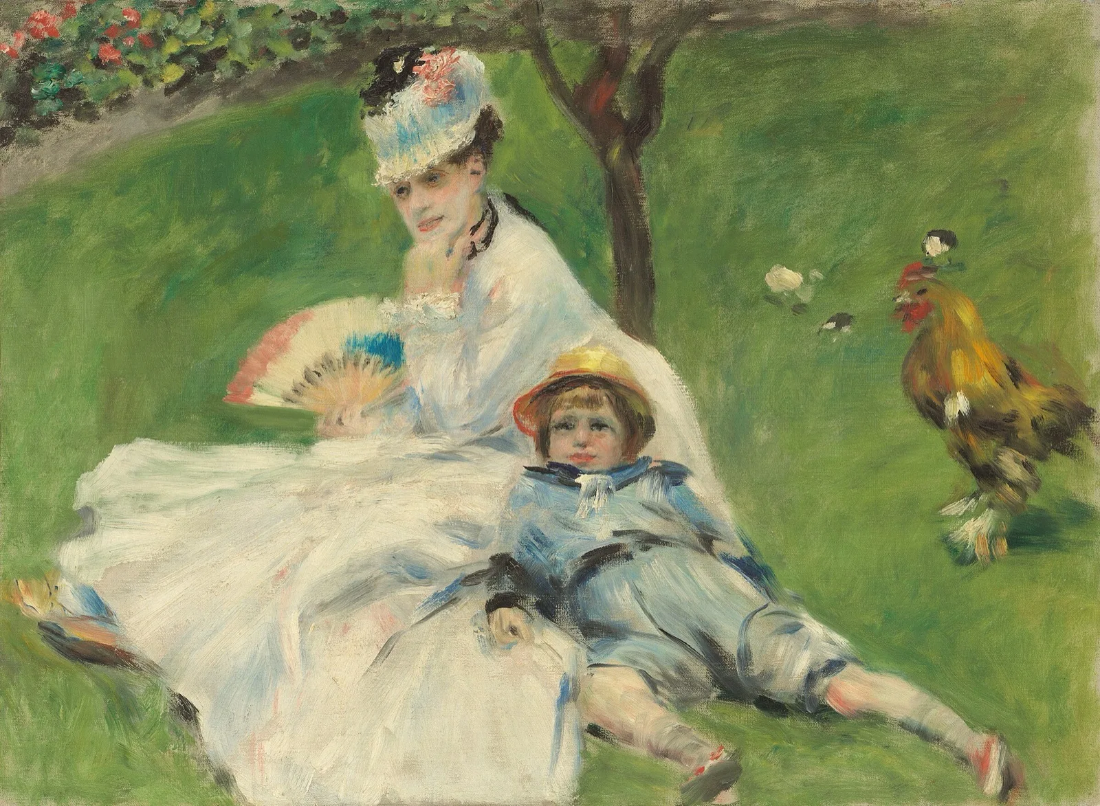 Camille Monet und ihr Sohn Jean in Argenteuil