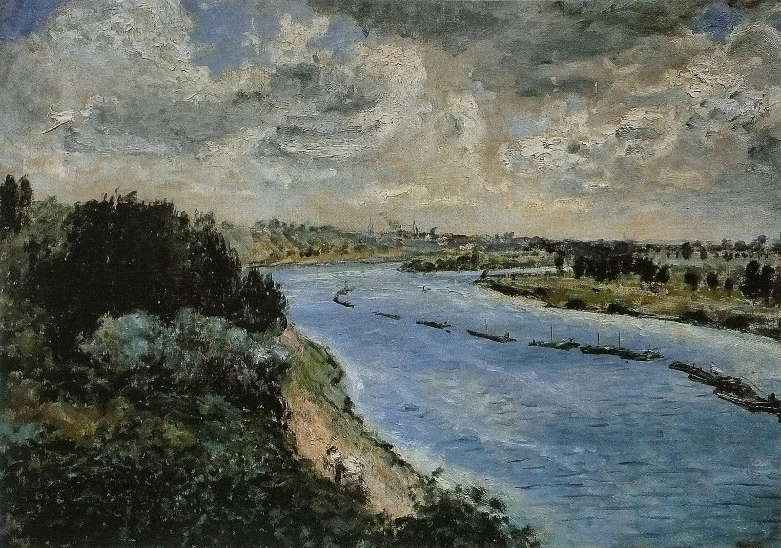 Chalands sur la Seine