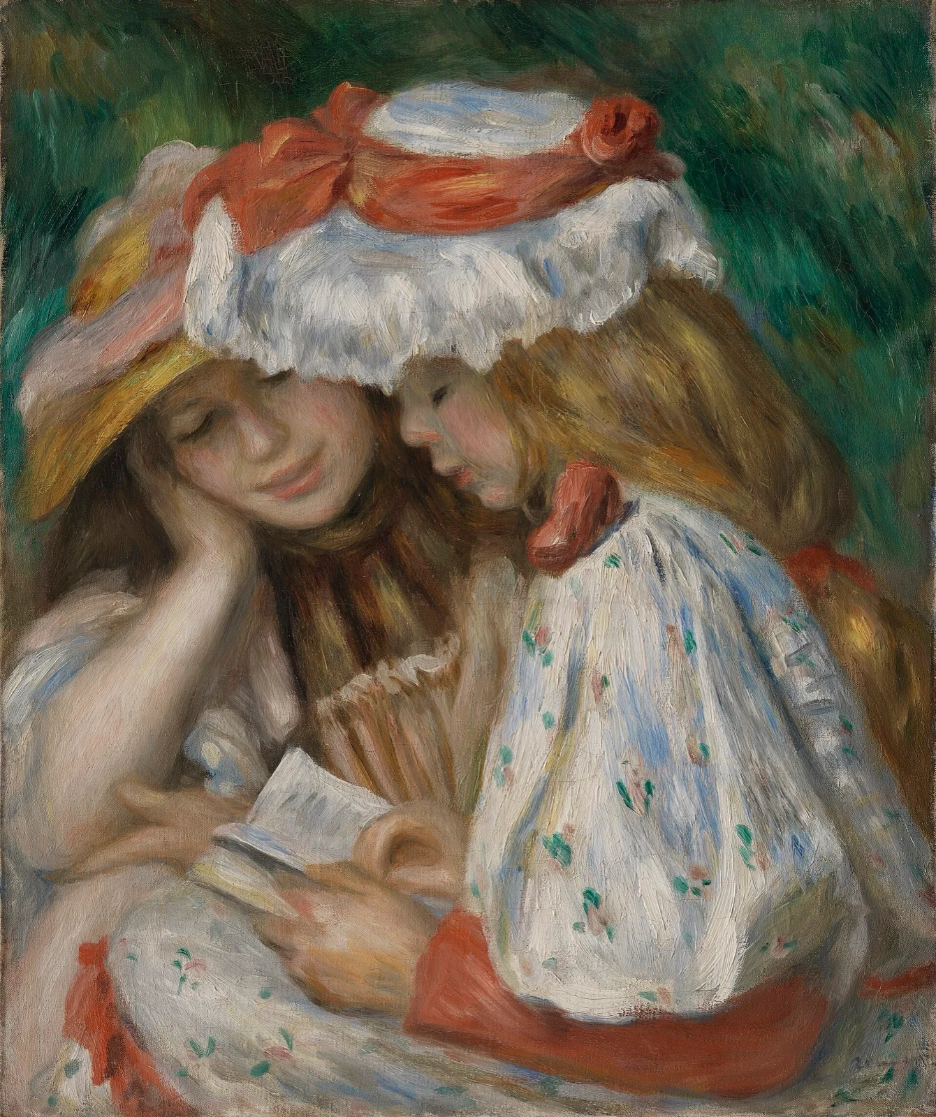 Two Girls Reading
