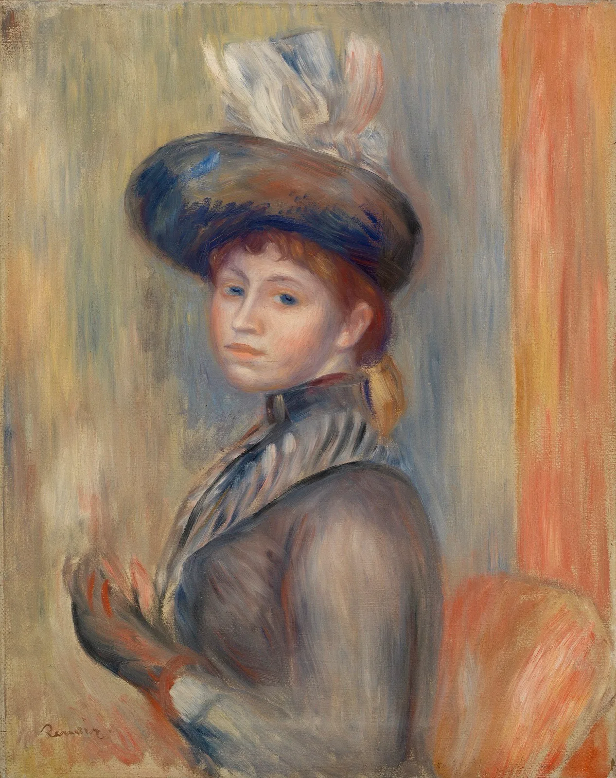 Girl in Gray-Blue