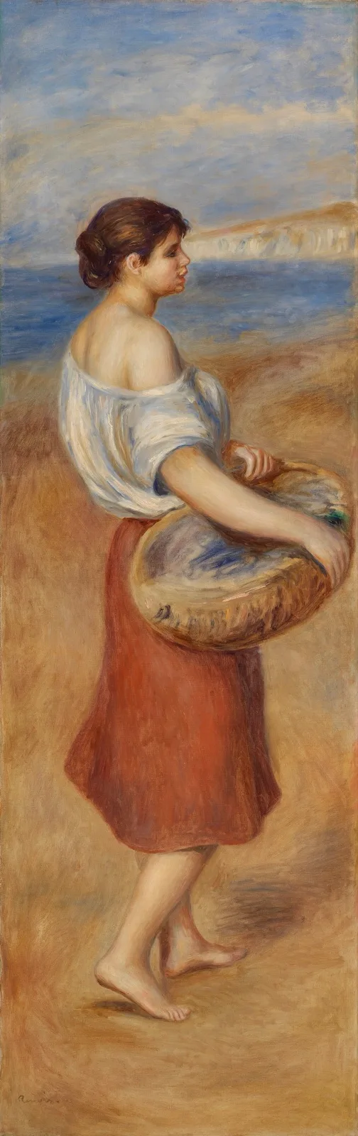 Girl with Basket of Fish (Pêcheuse de poissons)