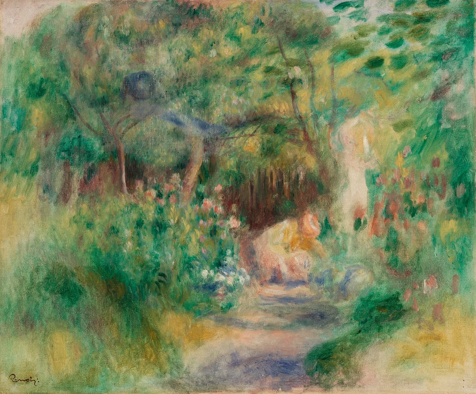Landscape with Woman Gardening (Paysage et femme jardinant)