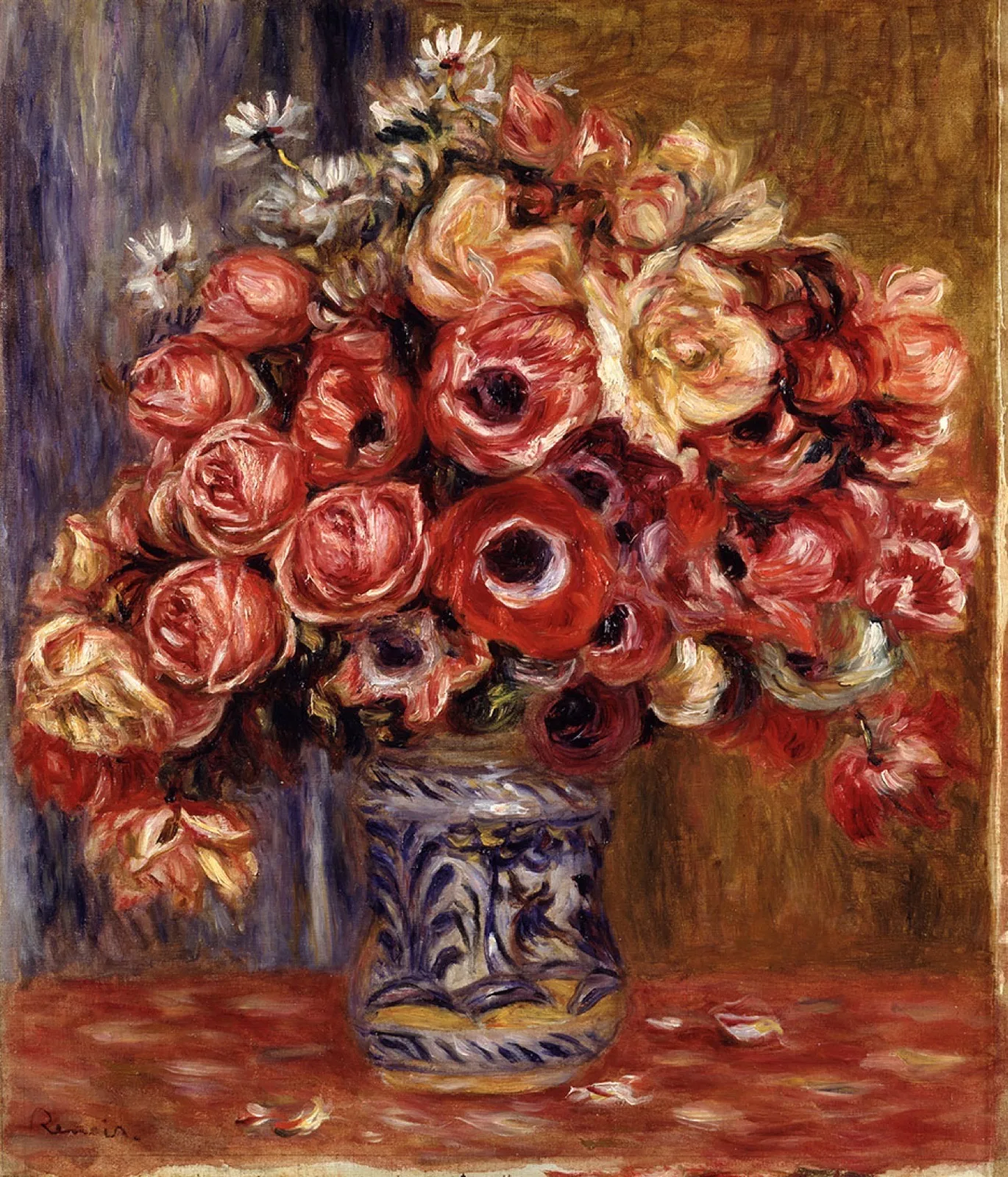 Anemones and Roses