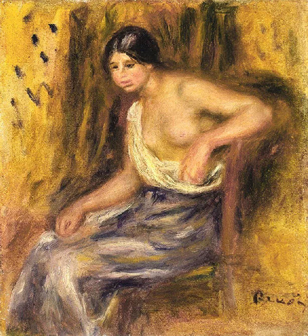 sitting woman