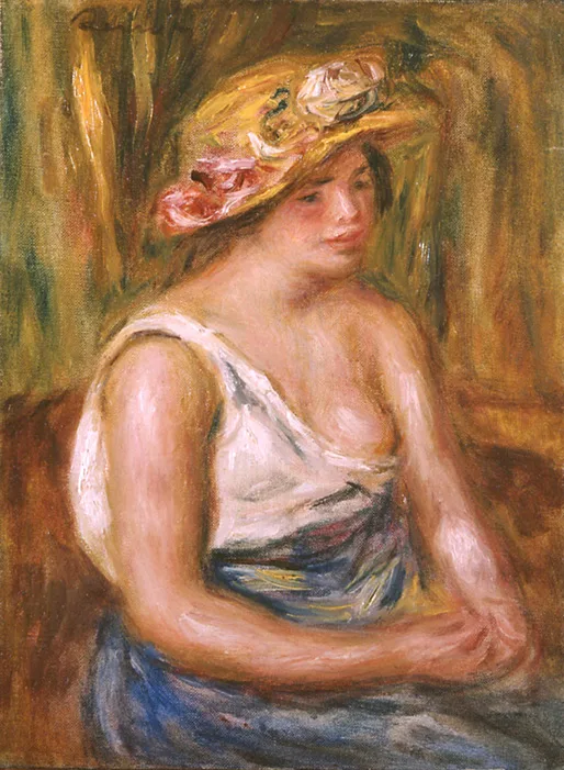 Woman with a Straw Hat