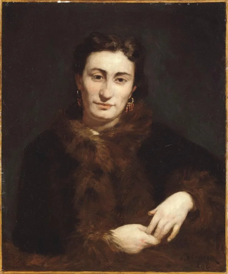 Portrait d'une femme à la fourrure