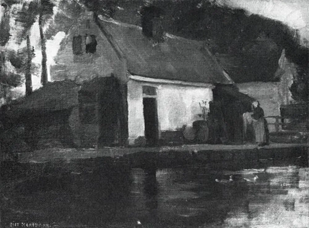 Small house along a canal
