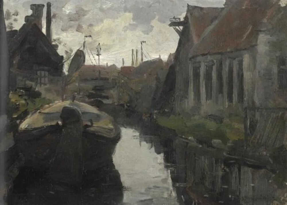Lange Bleekerssloot with barge