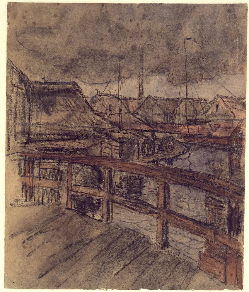 View from a bridge on the Achterweg