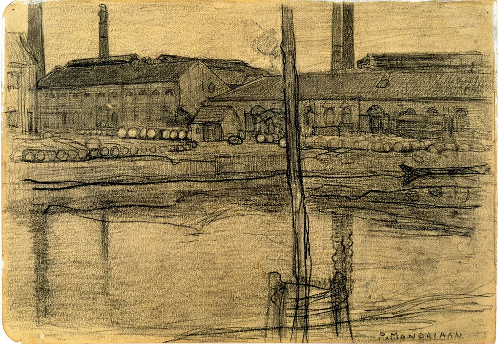 The royal wax candle factory, drawing