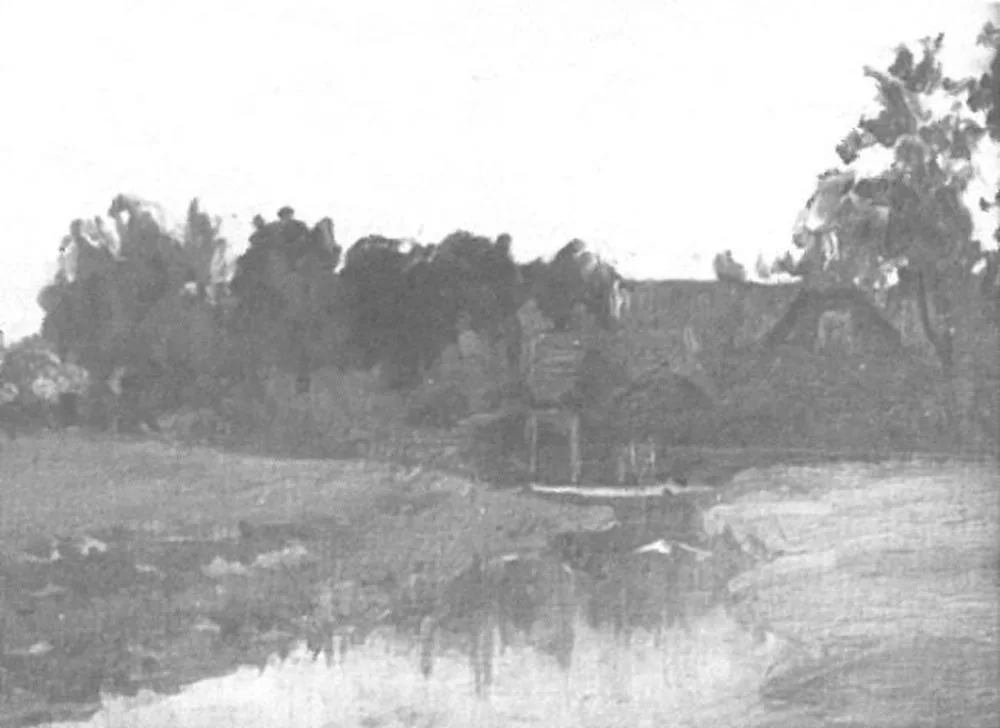 Brook with sluice near Winterswijk