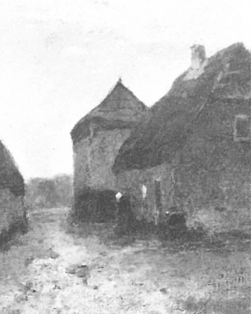 Achterhoek farmhouse with haystack