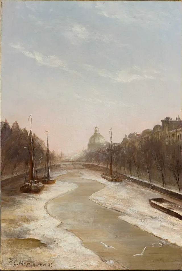 The Singel with round Lutheran church