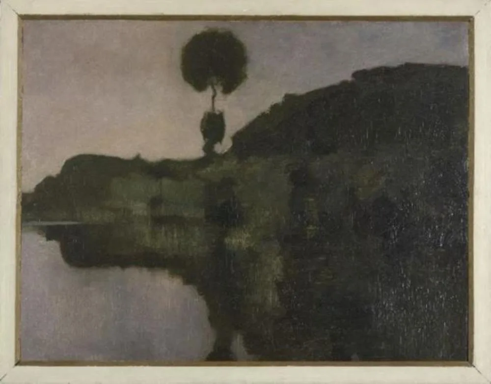 Isolated tree on the Gein in late evening