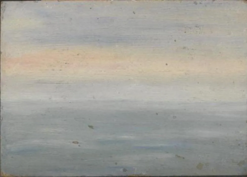Underpainting for land and sky