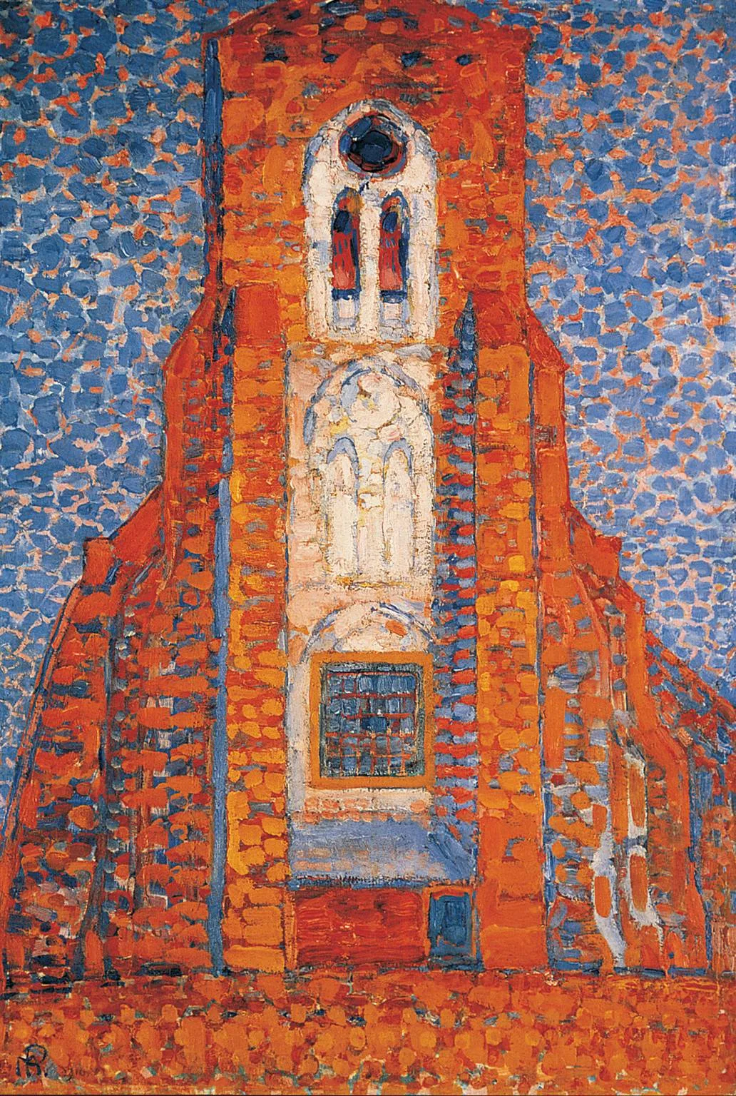 Sun, church in Zeeland