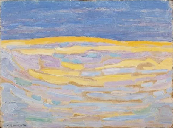Dune sketch in bright stripes