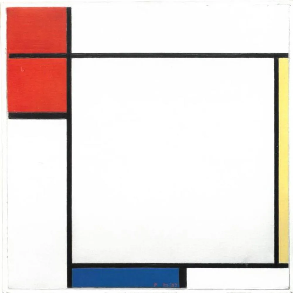 Composition with red, yellow, and blue (No. 2)