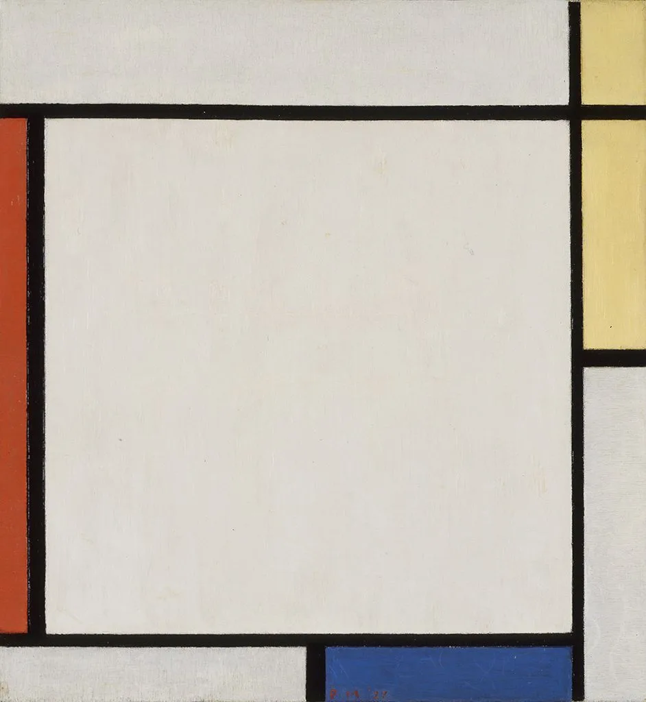 Composition with yellow, red, and blue (No. 2)